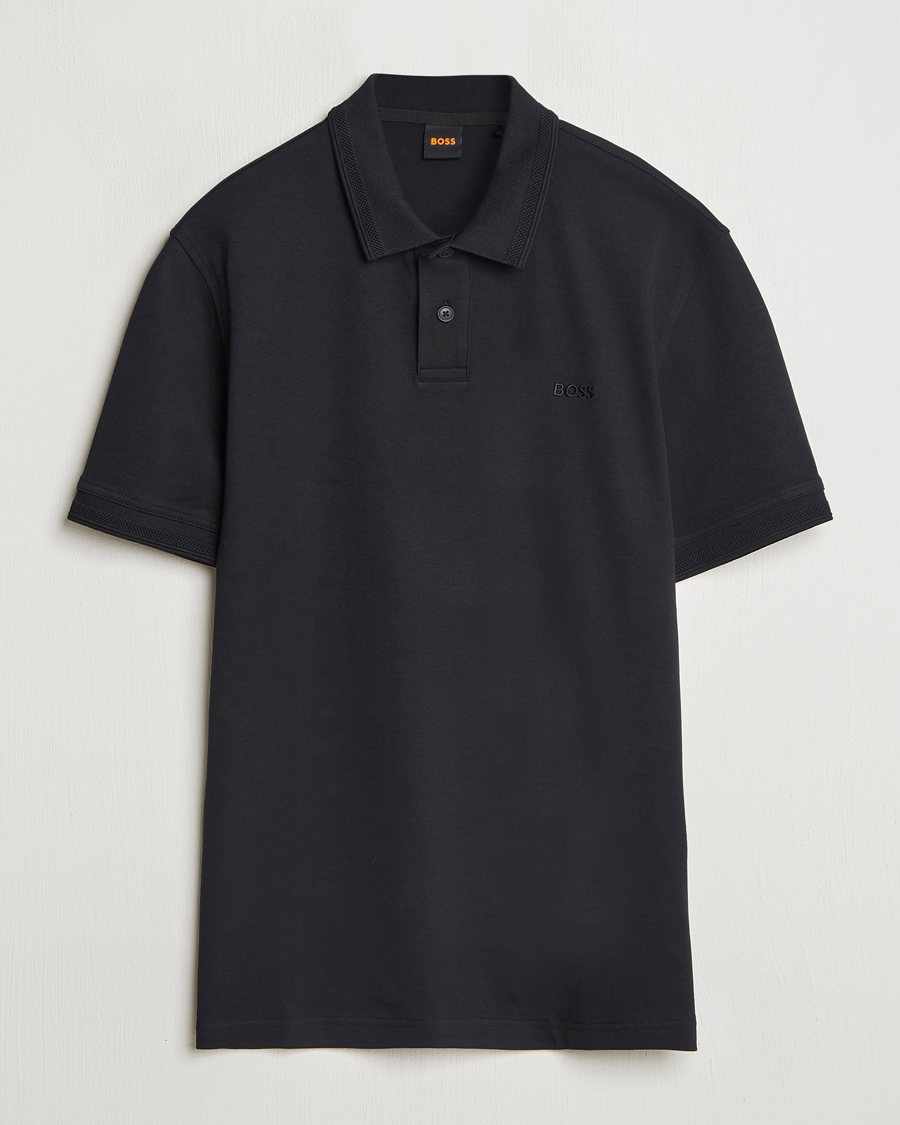 Herren | Poloshirts | BOSS ORANGE | Interlock Polo Black