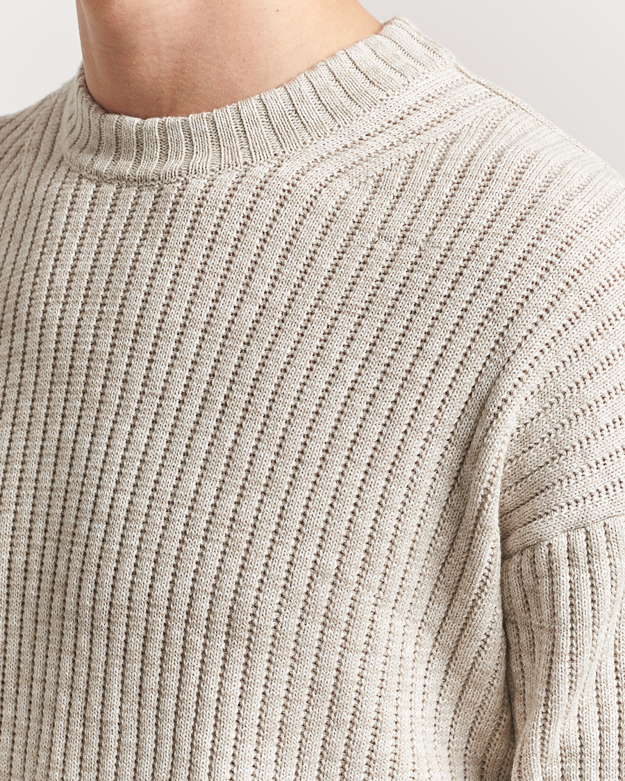 Herren | Pullover | BOSS ORANGE | Kesca Knitted Sweater Light Beige