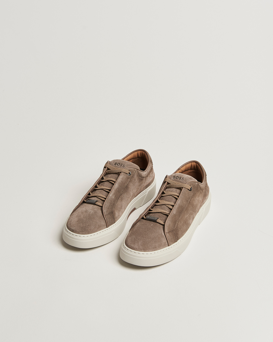 Herren | Sneaker | BOSS CAMEL | Gary Suede Sneaker Dark Beige