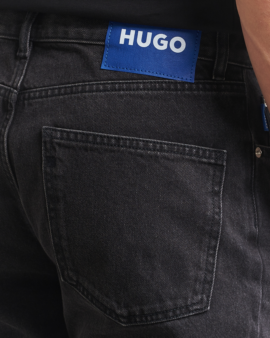 Herren | Jeans | HUGO | Jonah Straight Fit Jeans Washed Black