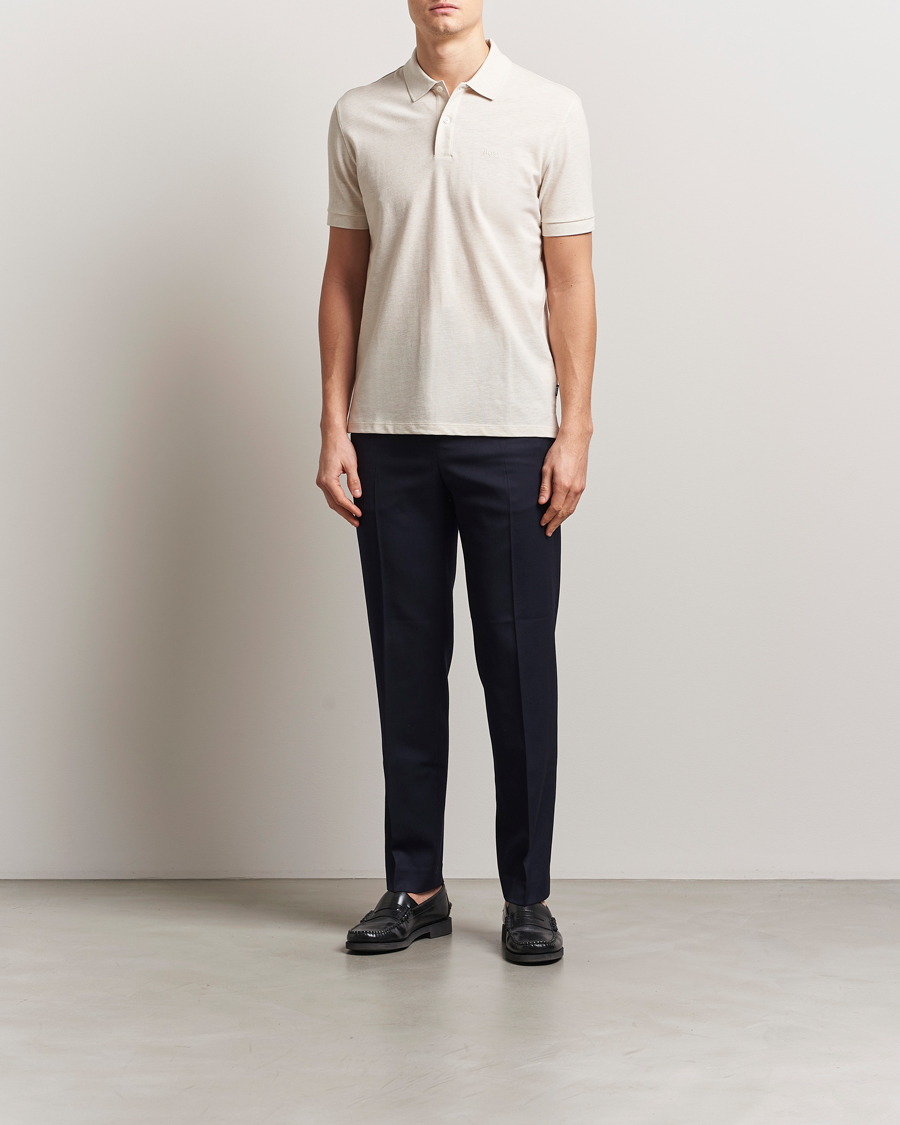 Herren | Poloshirts | BOSS BLACK | Pallas Polo Open White