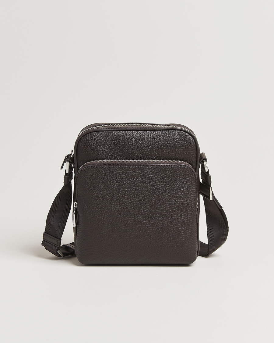 Herren | BOSS BLACK Crosstown Zip Bag Dark Brown | BOSS BLACK | Crosstown Zip Bag Dark Brown