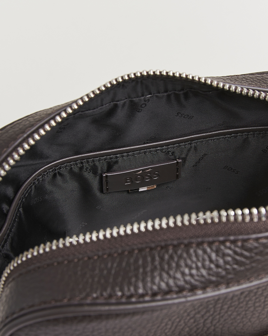 Herren | BOSS BLACK Crosstown Zip Bag Dark Brown | BOSS BLACK | Crosstown Zip Bag Dark Brown