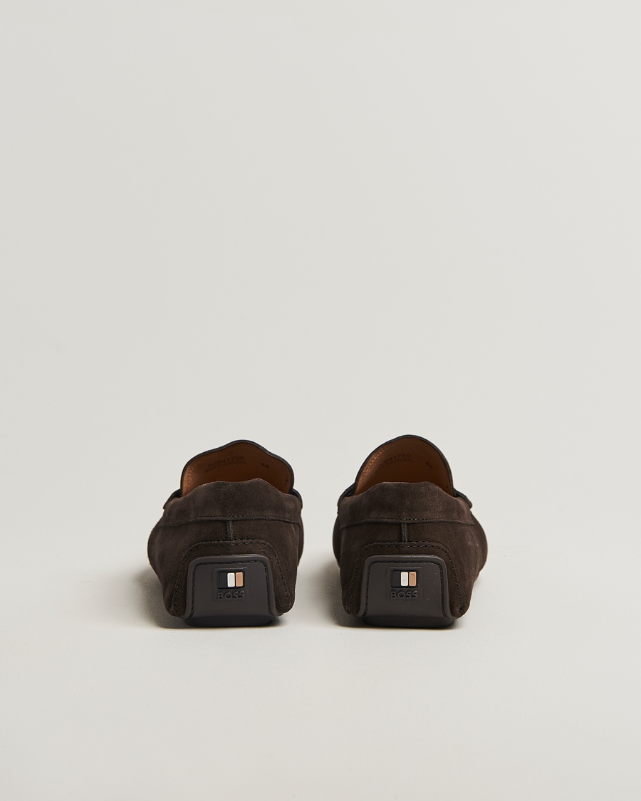 Herren | BOSS BLACK Noel Suede Moccasin Dark Brown | BOSS BLACK | Noel Suede Moccasin Dark Brown
