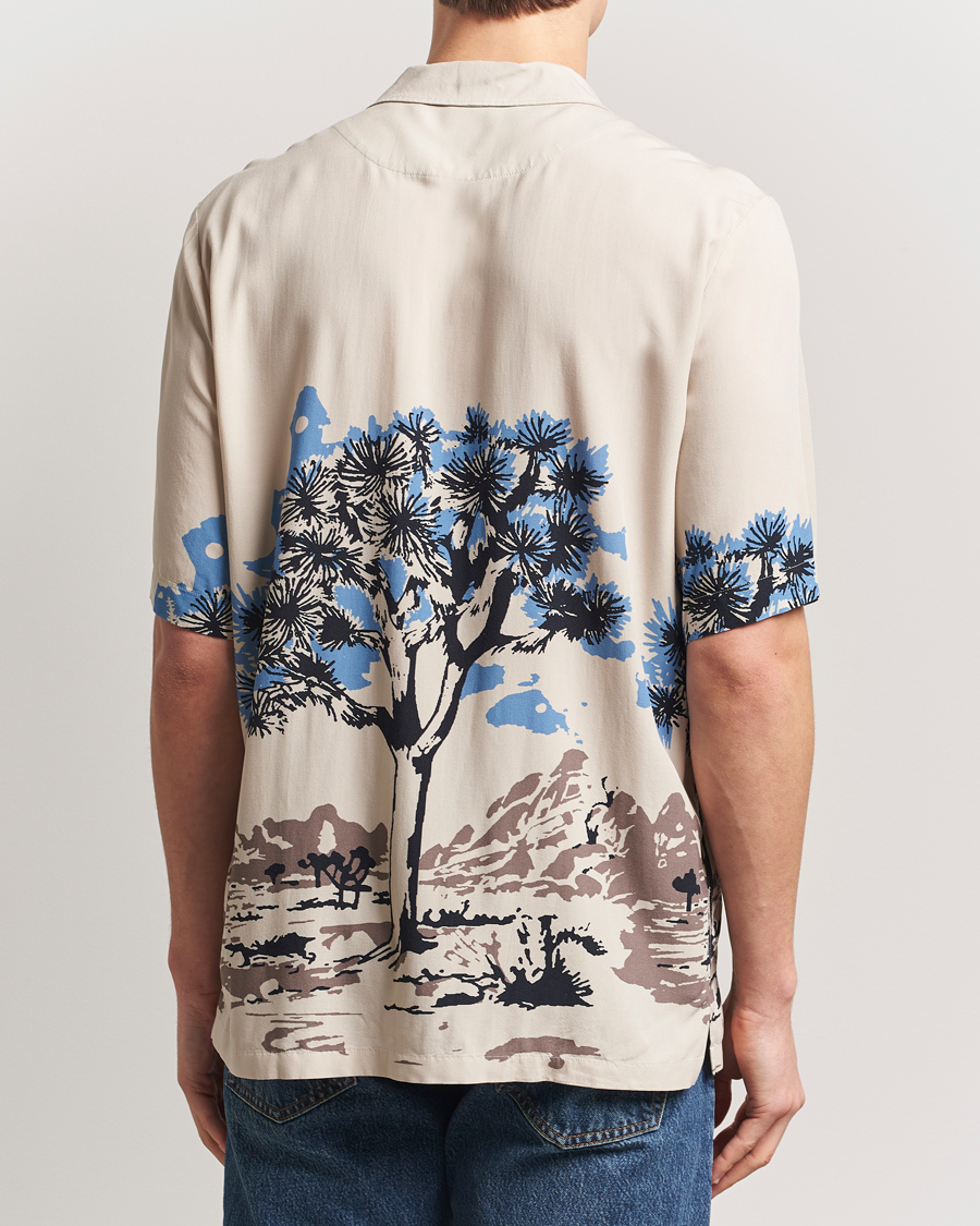 Herren | Hemden | BOSS ORANGE | Rayer Printed Short Sleeve Shirt Light Beige