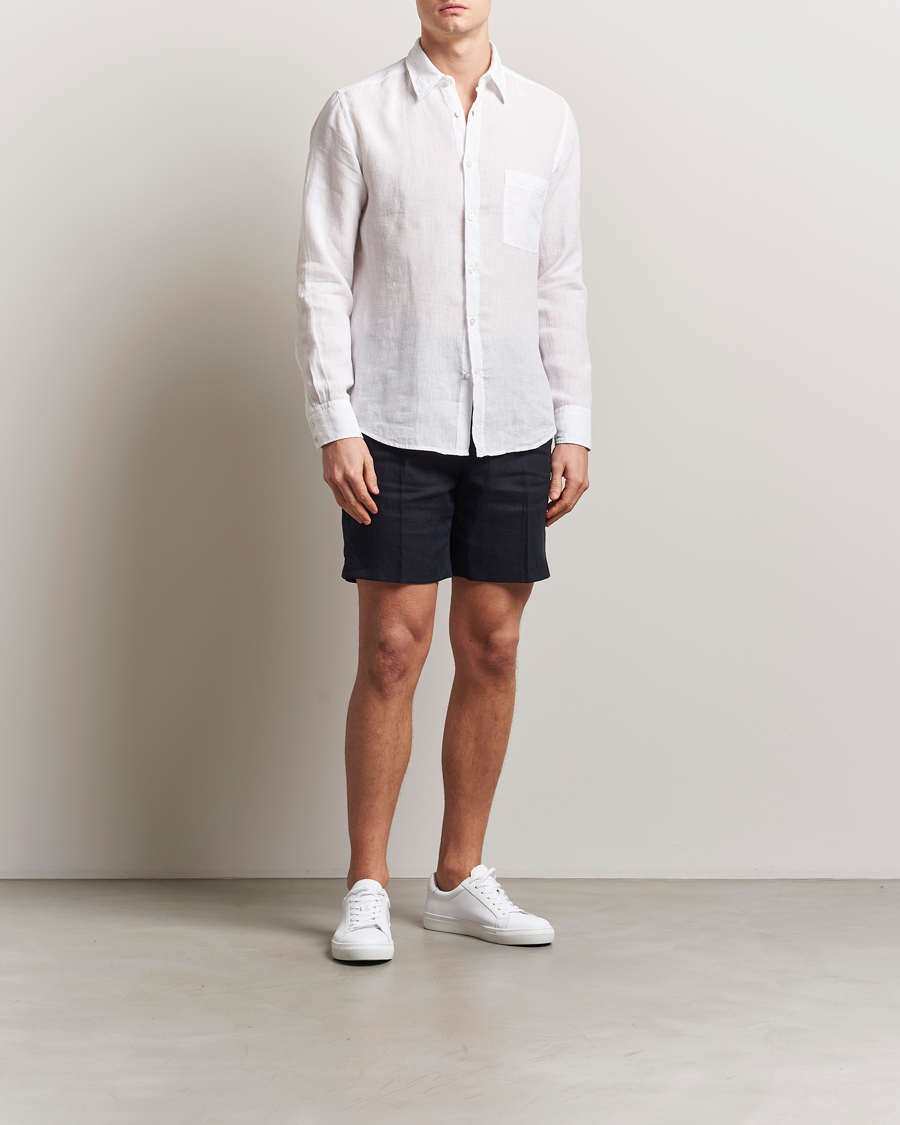 Herren | Hemden | BOSS ORANGE | Relegant Linen Shirt White
