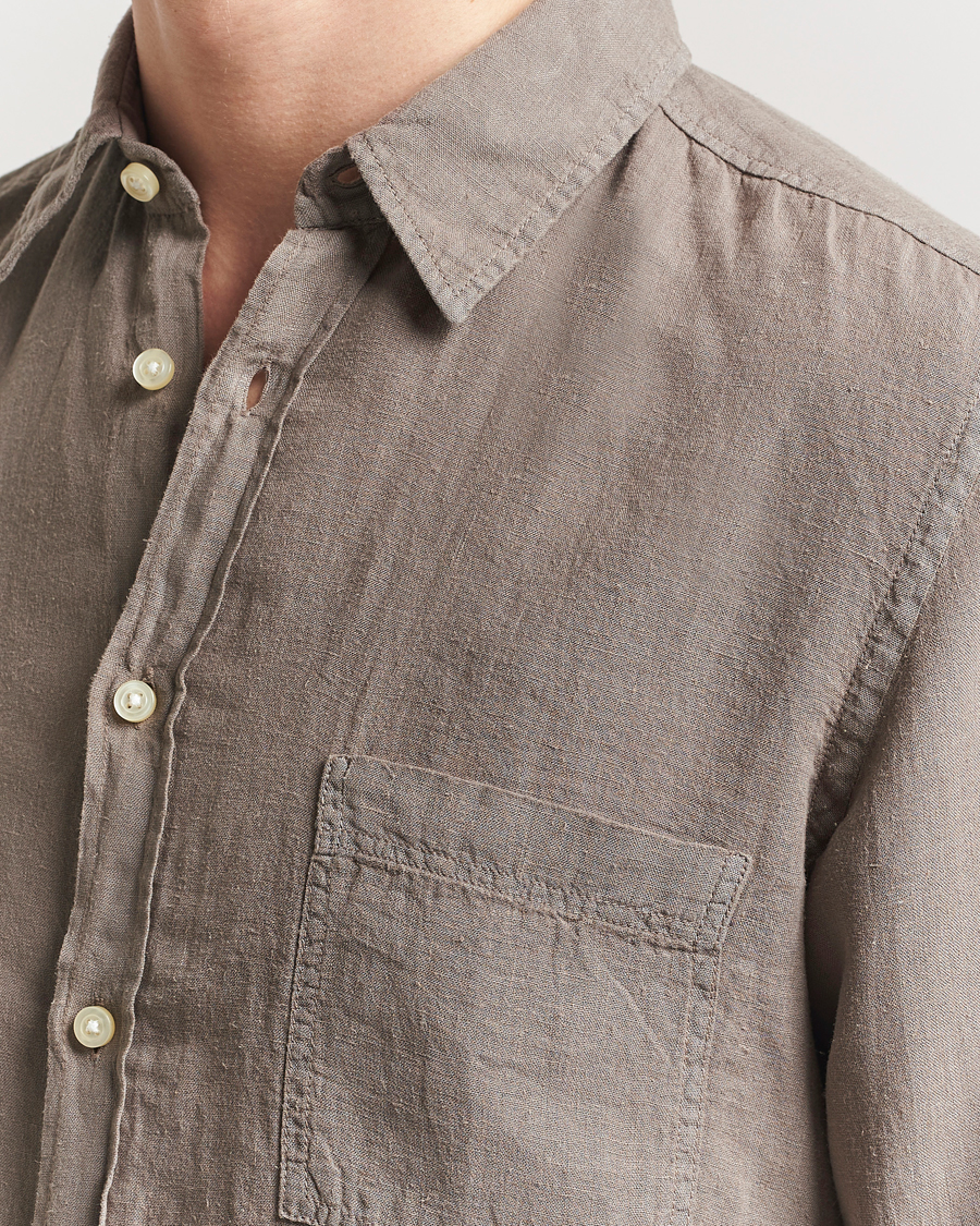 Herren | Hemden | BOSS ORANGE | Relegant Linen Shirt Open Beige