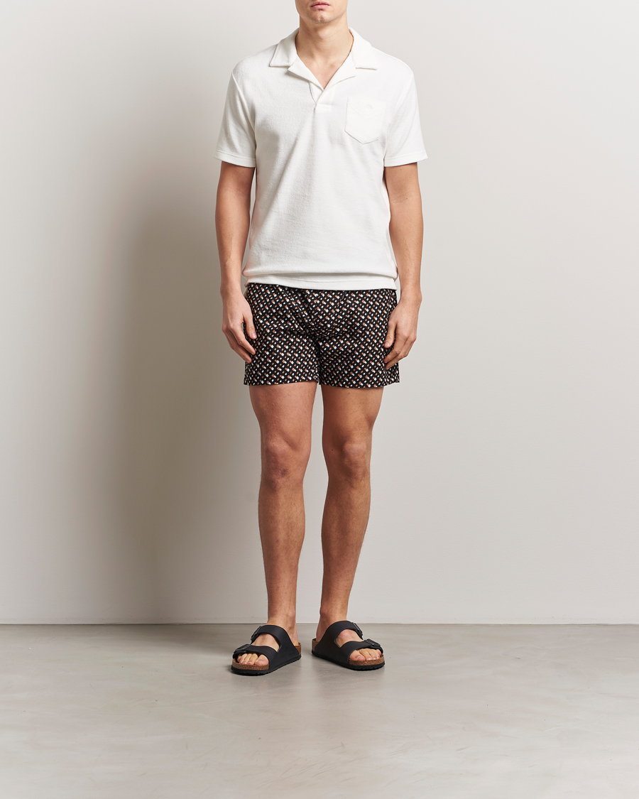 Herren | Badehosen | BOSS BLACK | Manu Monogram Swimshorts Black