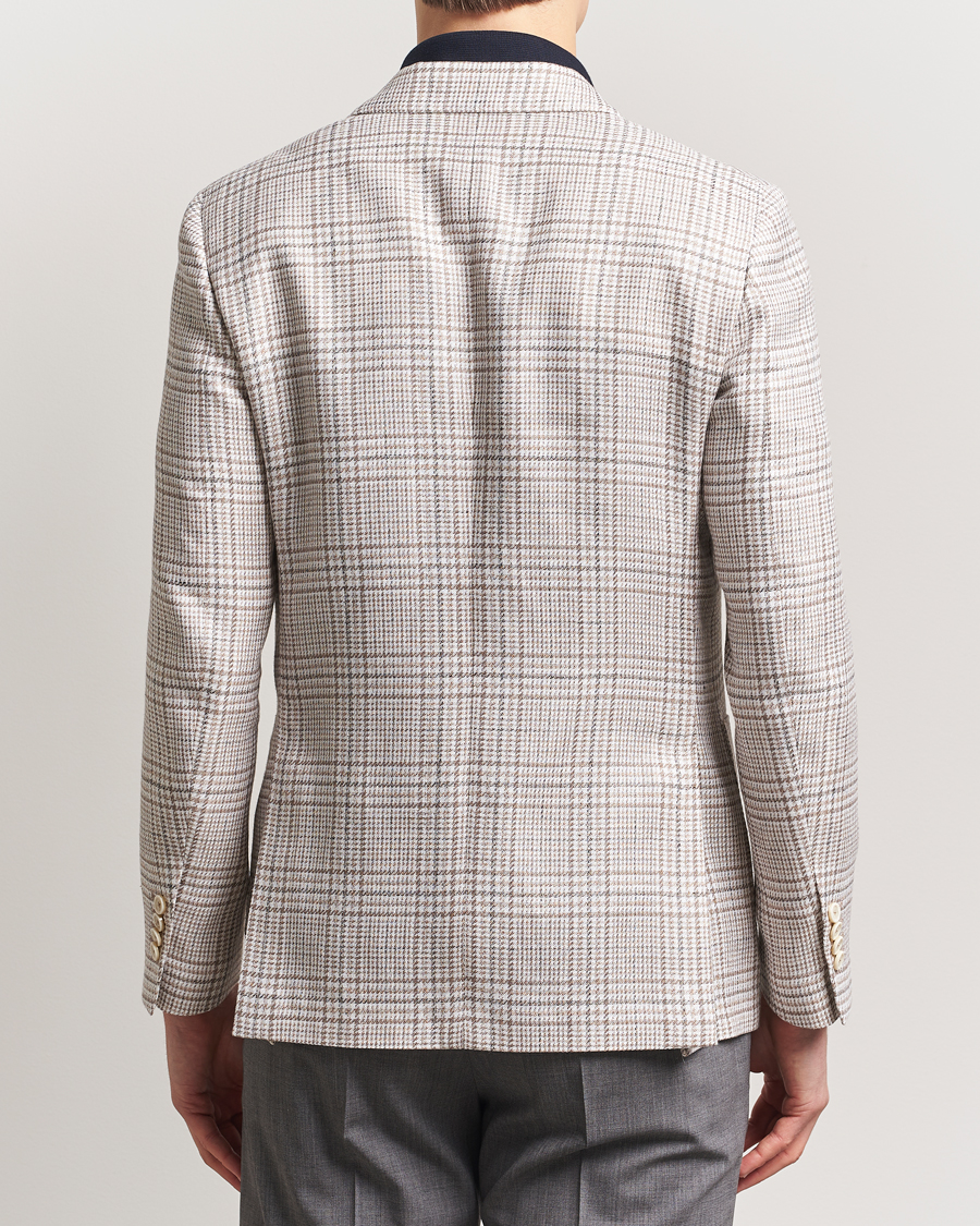 Herren | Sakkos | Lardini | Cotton/Linen Checked Blazer Beige