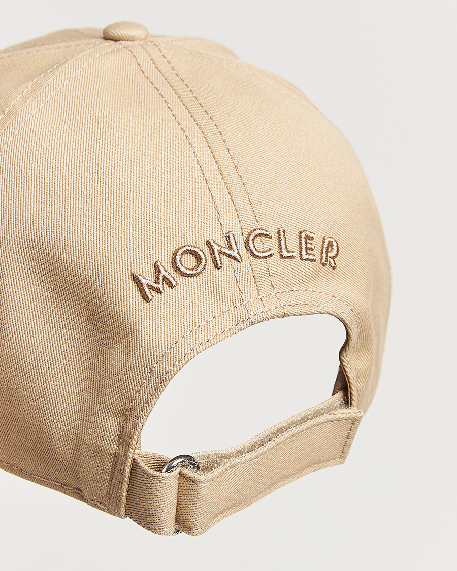 Herren | Moncler Logo Baseball Cap Beige | Moncler | Logo Baseball Cap Beige