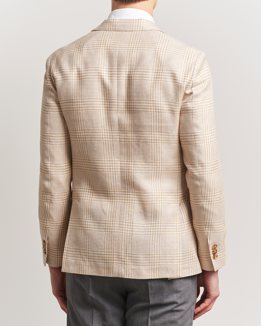 Herren | Sakkos | Lardini | Cotton/Linen Glencheck Blazer Beige