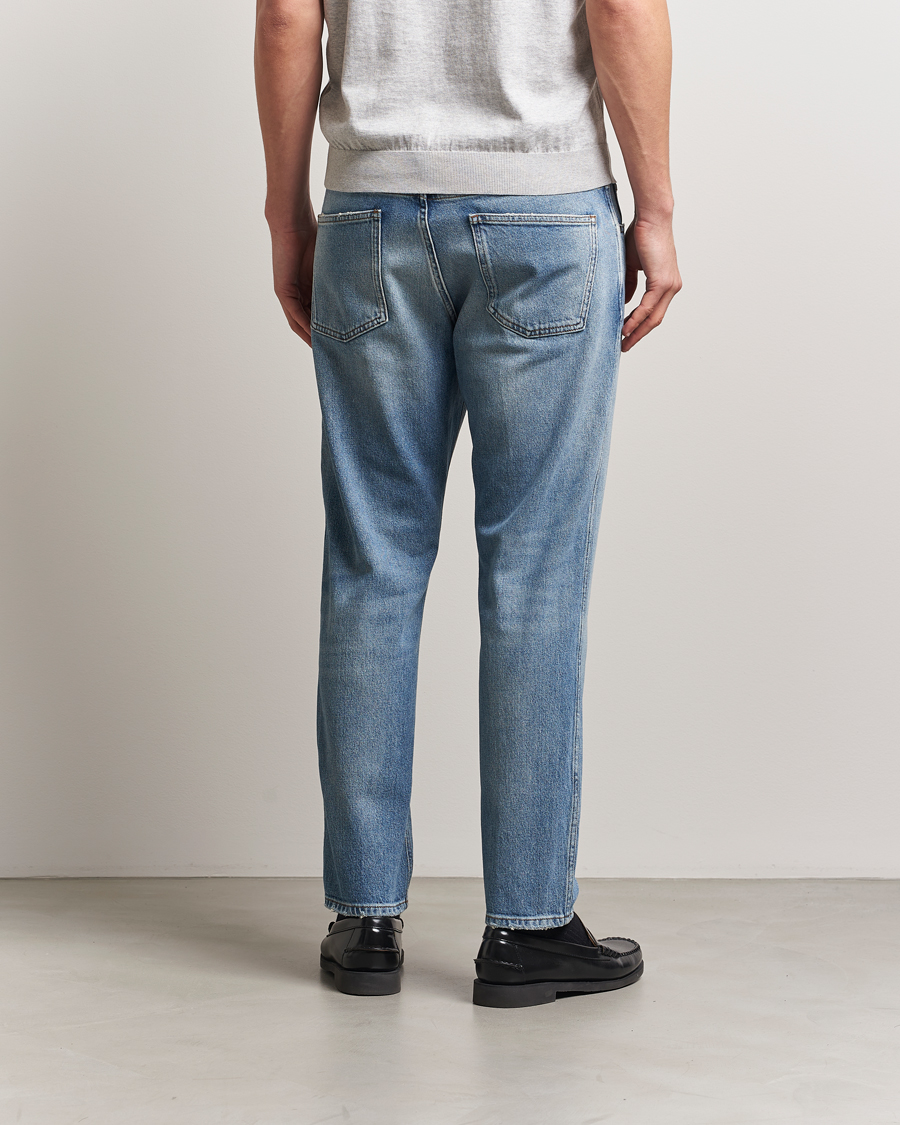 Herren | Jeans | Lardini | Tapered Washed Jeans Blue