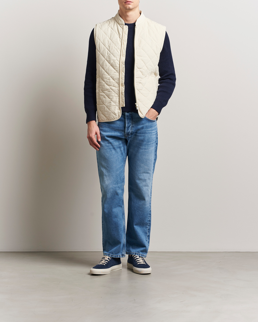 Herren | Jacken | Morris | Teddy Quilted Cord Vest Khaki