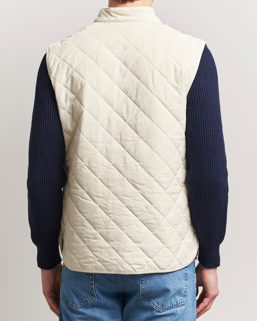 Herren | Jacken | Morris | Teddy Quilted Cord Vest Khaki