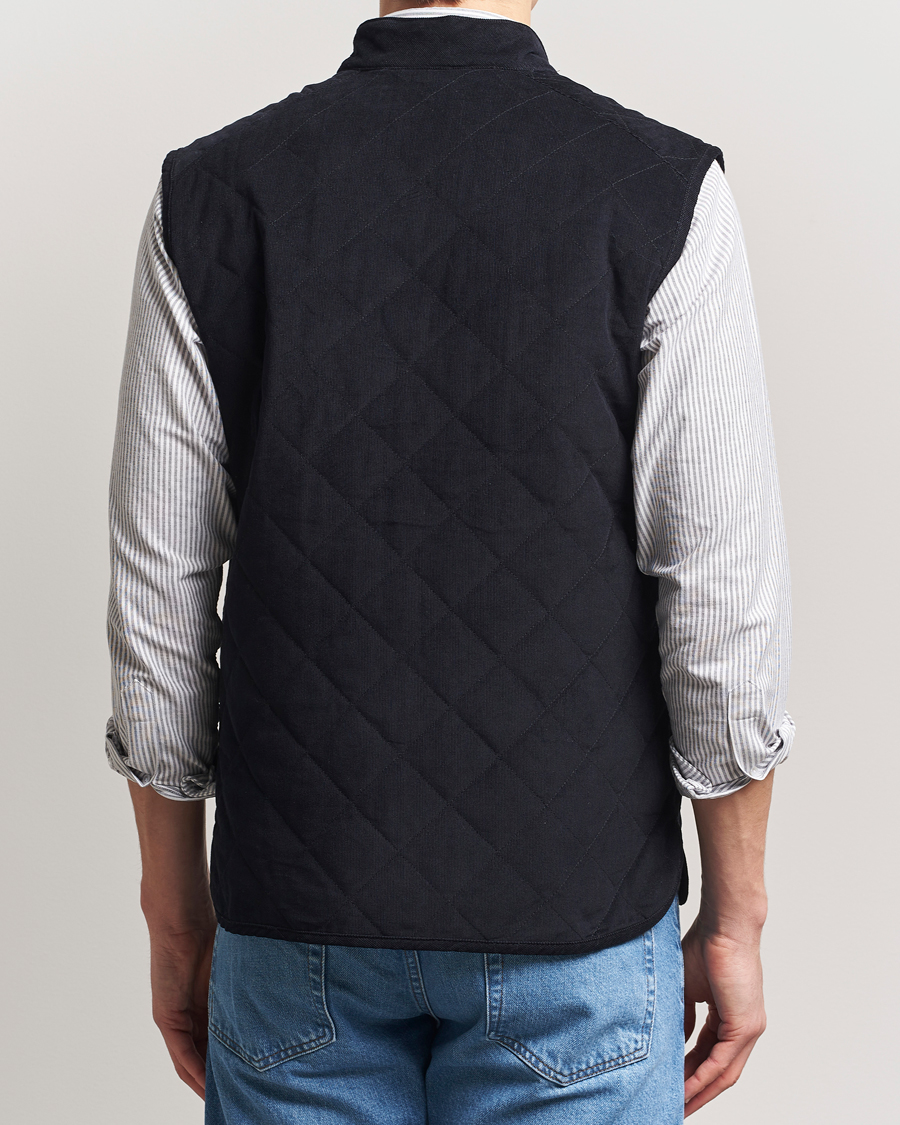 Herren | Jacken | Morris | Teddy Quilted Cord Vest Navy