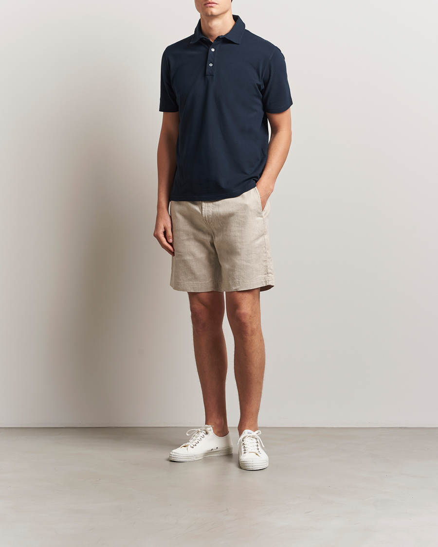 Herren | Shorts | Morris | Fenix Linen/Cotton Shorts Beige