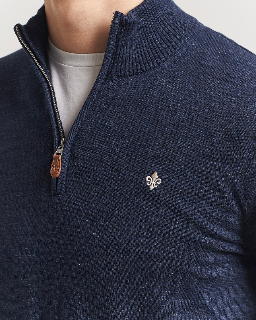 Herren | Pullover | Morris | Randall Half Zip Dark Blue