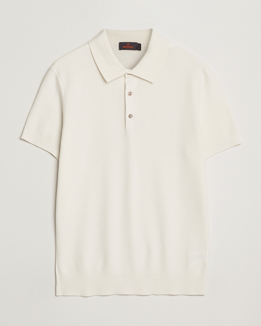 Herren | Poloshirts | Morris | Walter Knitted Polo Off White