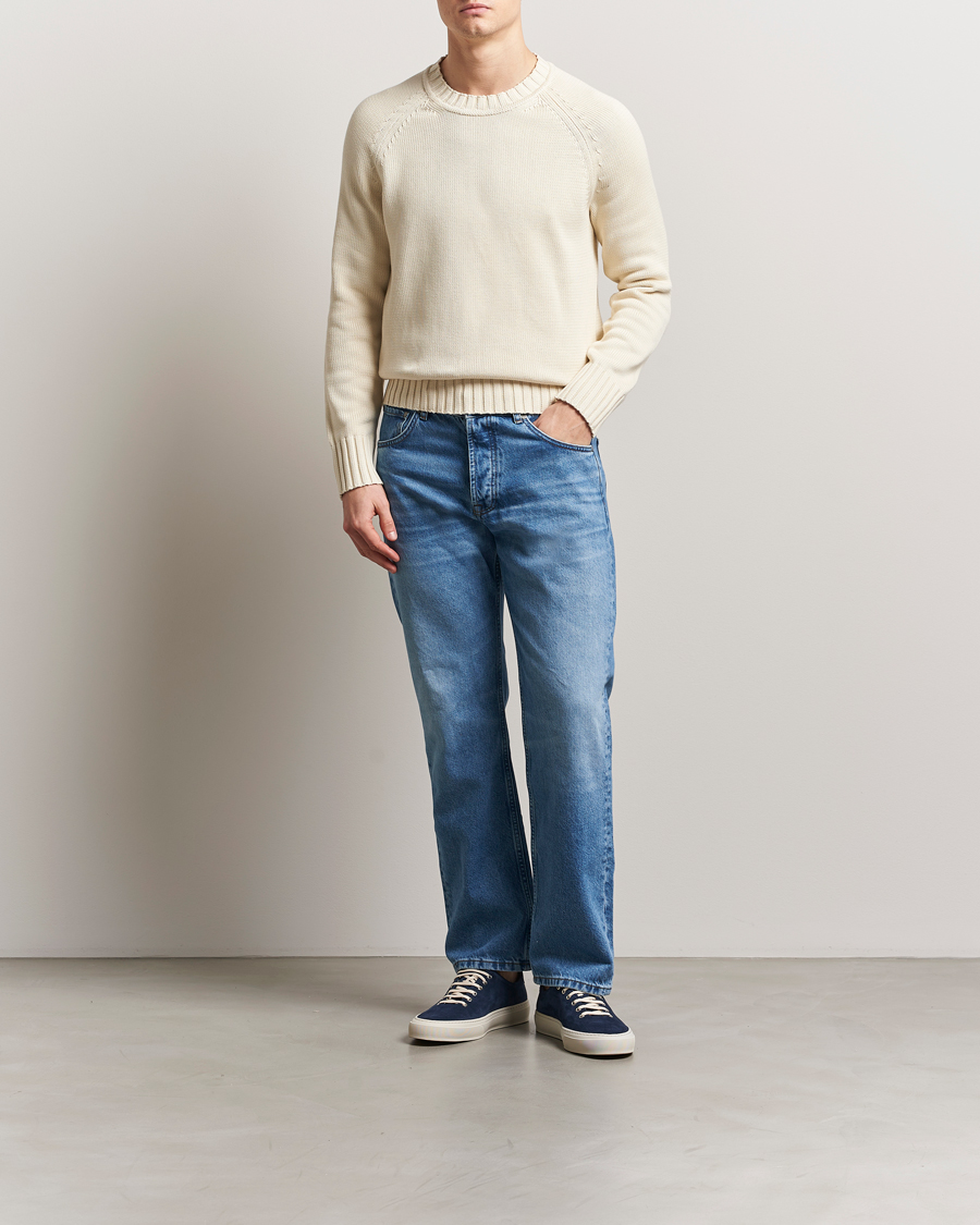 Herren | Pullover | Morris | Brooks Crew O-Neck Off White