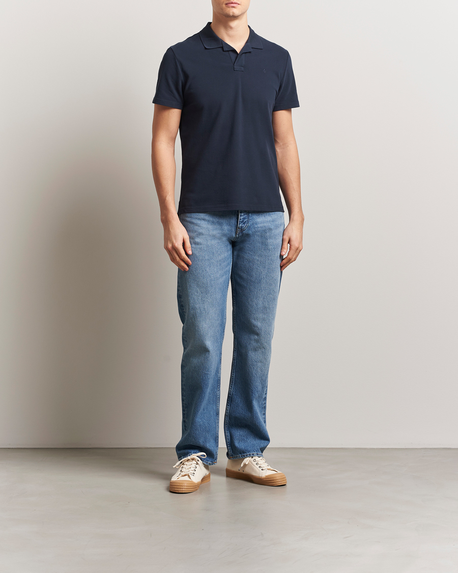 Herren | Poloshirts | Morris | Dylan Pique Shirt Old Blue