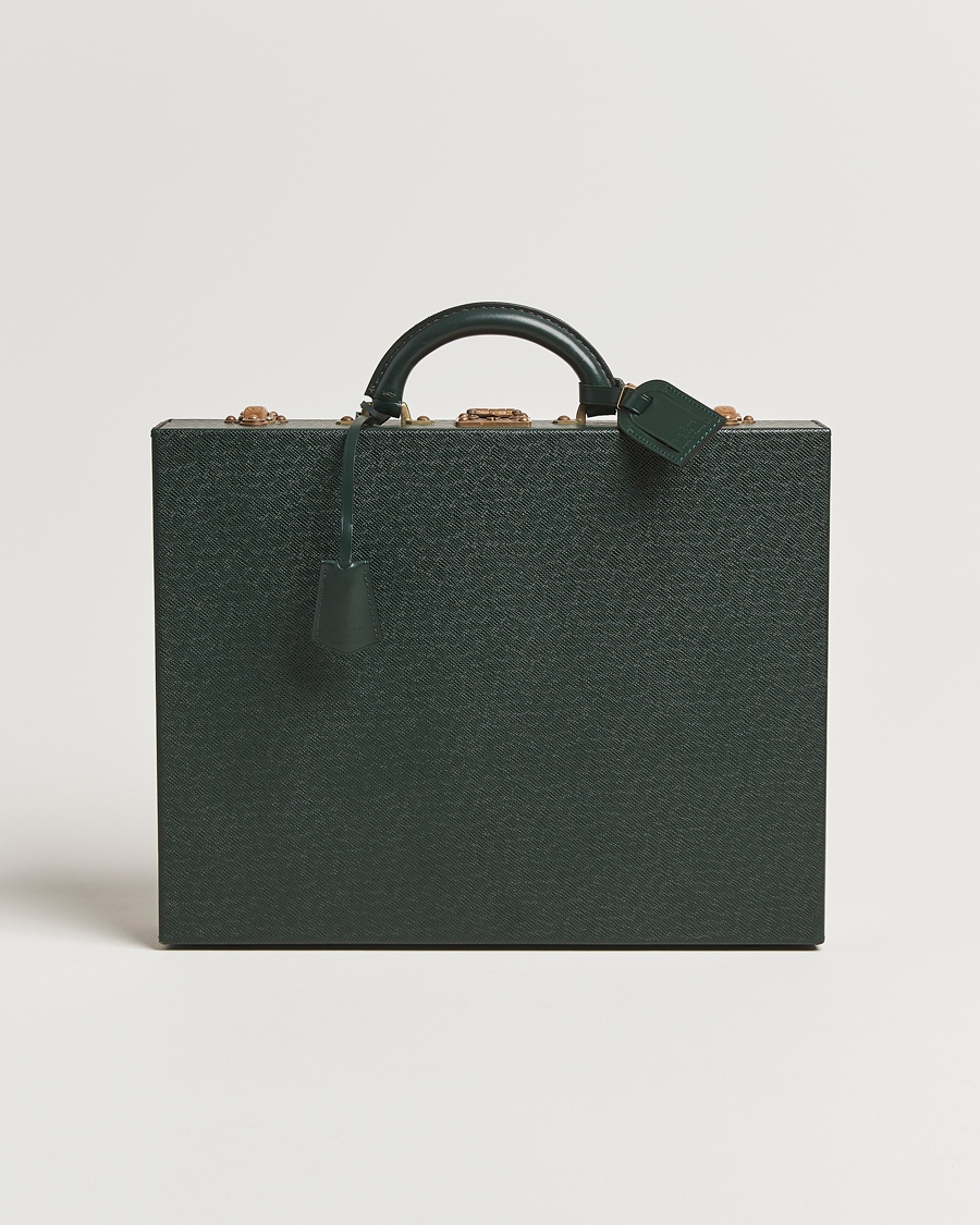 Herren | Louis Vuitton Pre-Owned Diplomat Briefcase Taiga Green | Louis Vuitton Pre-Owned | Diplomat Briefcase Taiga Green