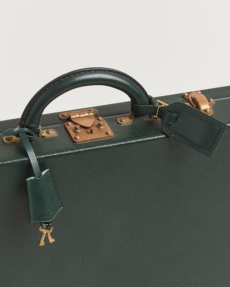 Herren | Louis Vuitton Pre-Owned Diplomat Briefcase Taiga Green | Louis Vuitton Pre-Owned | Diplomat Briefcase Taiga Green