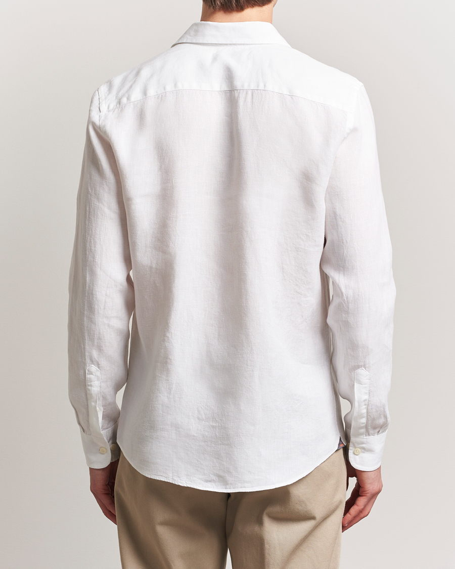 Herren | Hemden | Morris | Slim Fit Linen Shirt White