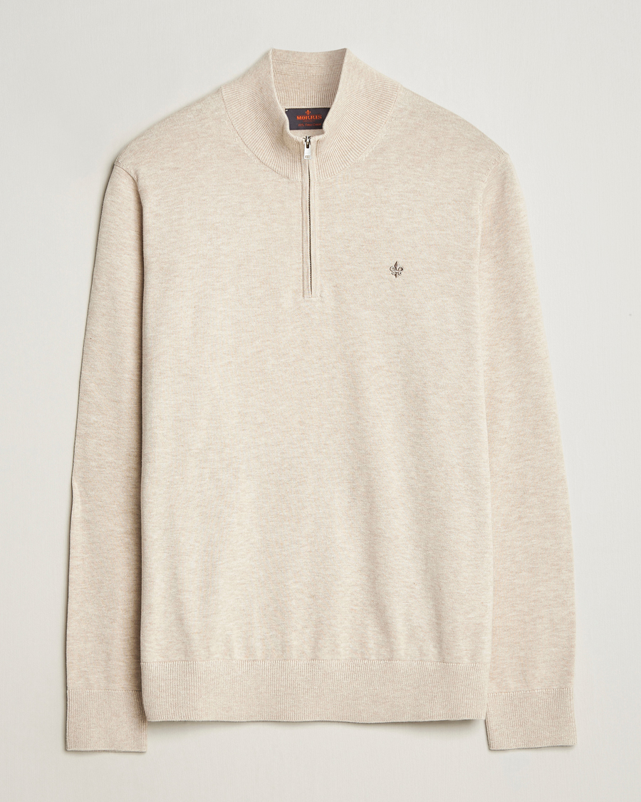 Herren | Pullover | Morris | Riley Cotton Half Zip Khaki