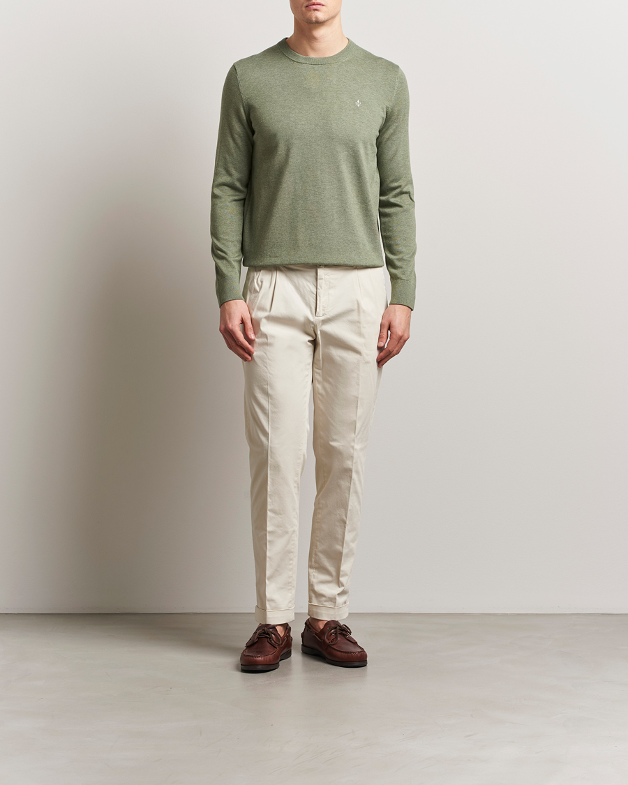 Herren | Pullover | Morris | Riley Cotton O-Neck Olive