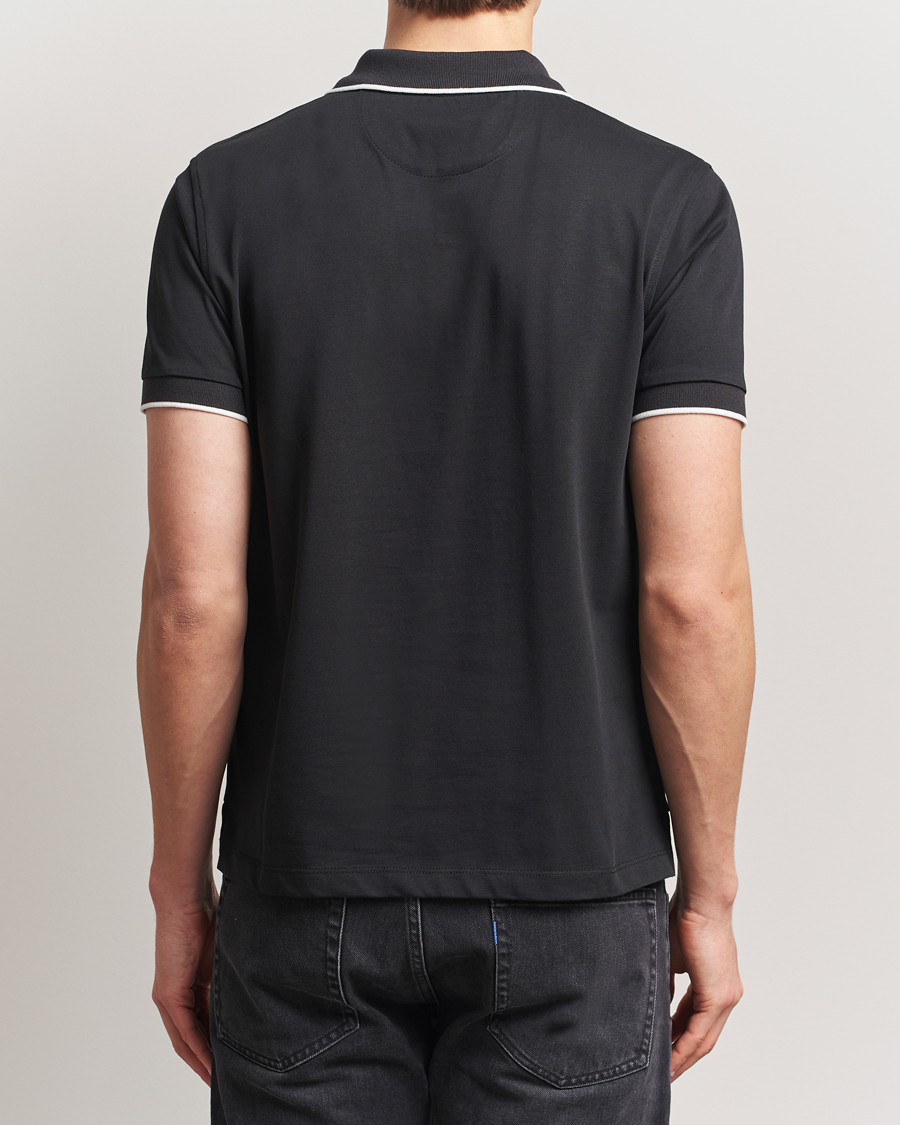 Herren | Poloshirts | Baracuta | Short Sleeve Cotton Jersey Polo Black