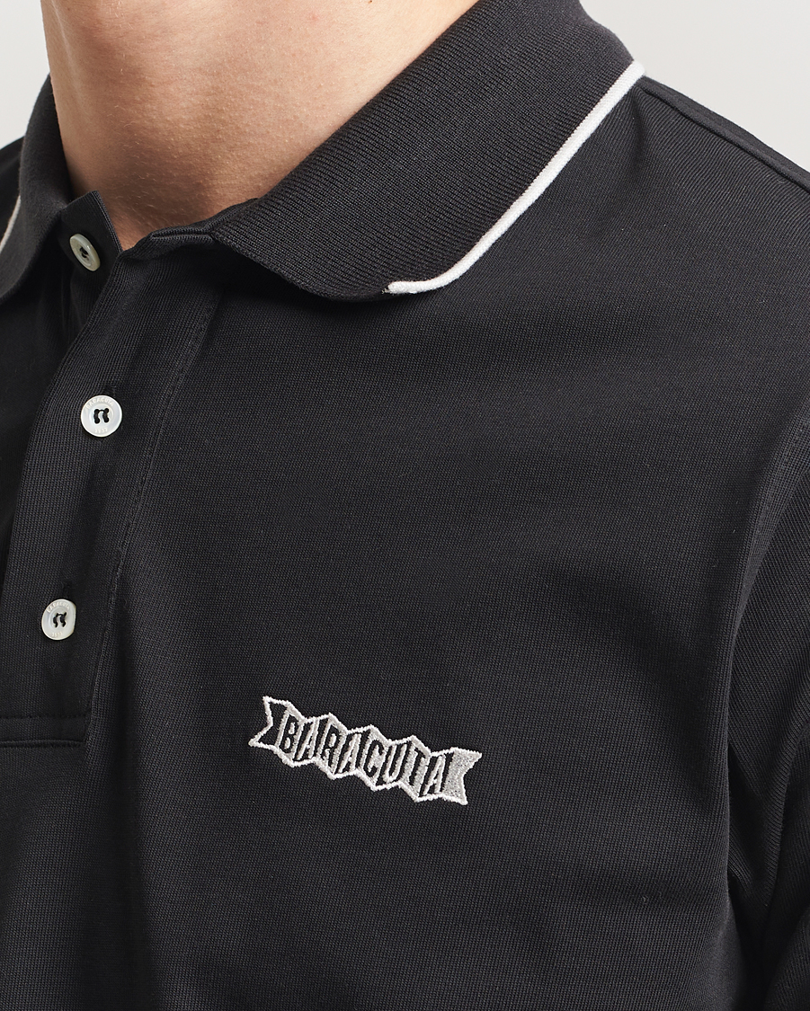 Herren | Poloshirts | Baracuta | Short Sleeve Cotton Jersey Polo Black