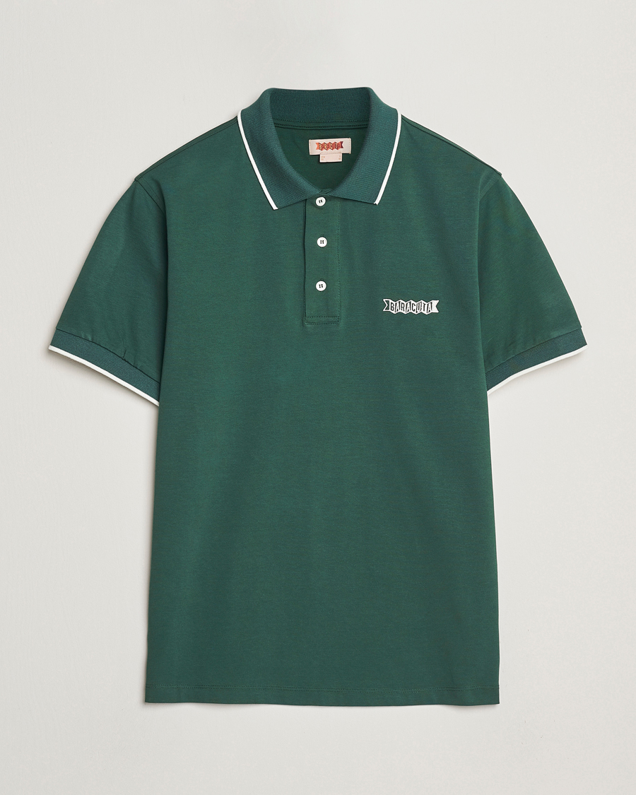 Herren | Poloshirts | Baracuta | Short Sleeve Cotton Jersey Polo Racing Green