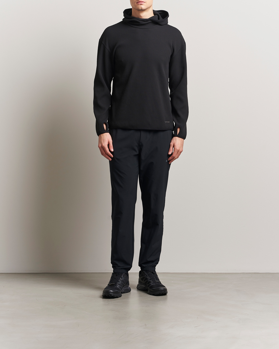 Herren | Pullover | Snow Peak | Dry Waffle Hoodie Black