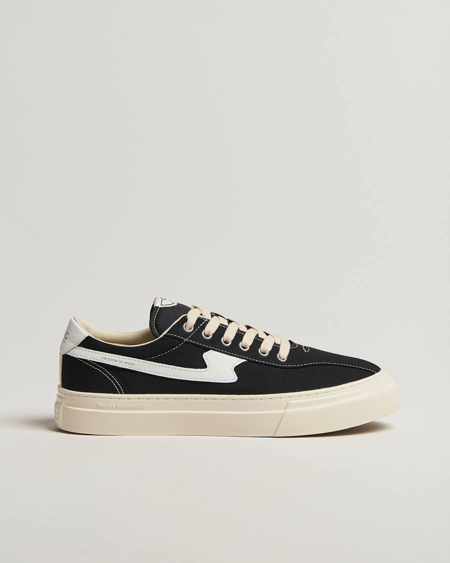 Herren | Sneaker | Stepney Workers Club | Dellow S-Strike Cupsole Canvas Sneaker Black/White