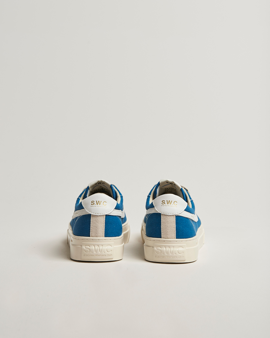 Herren | Stepney Workers Club Dellow S-Strike Cupsole Canvas Sneaker Sea Blue | Stepney Workers Club | Dellow S-Strike Cupsole Canvas Sneaker Sea Blue
