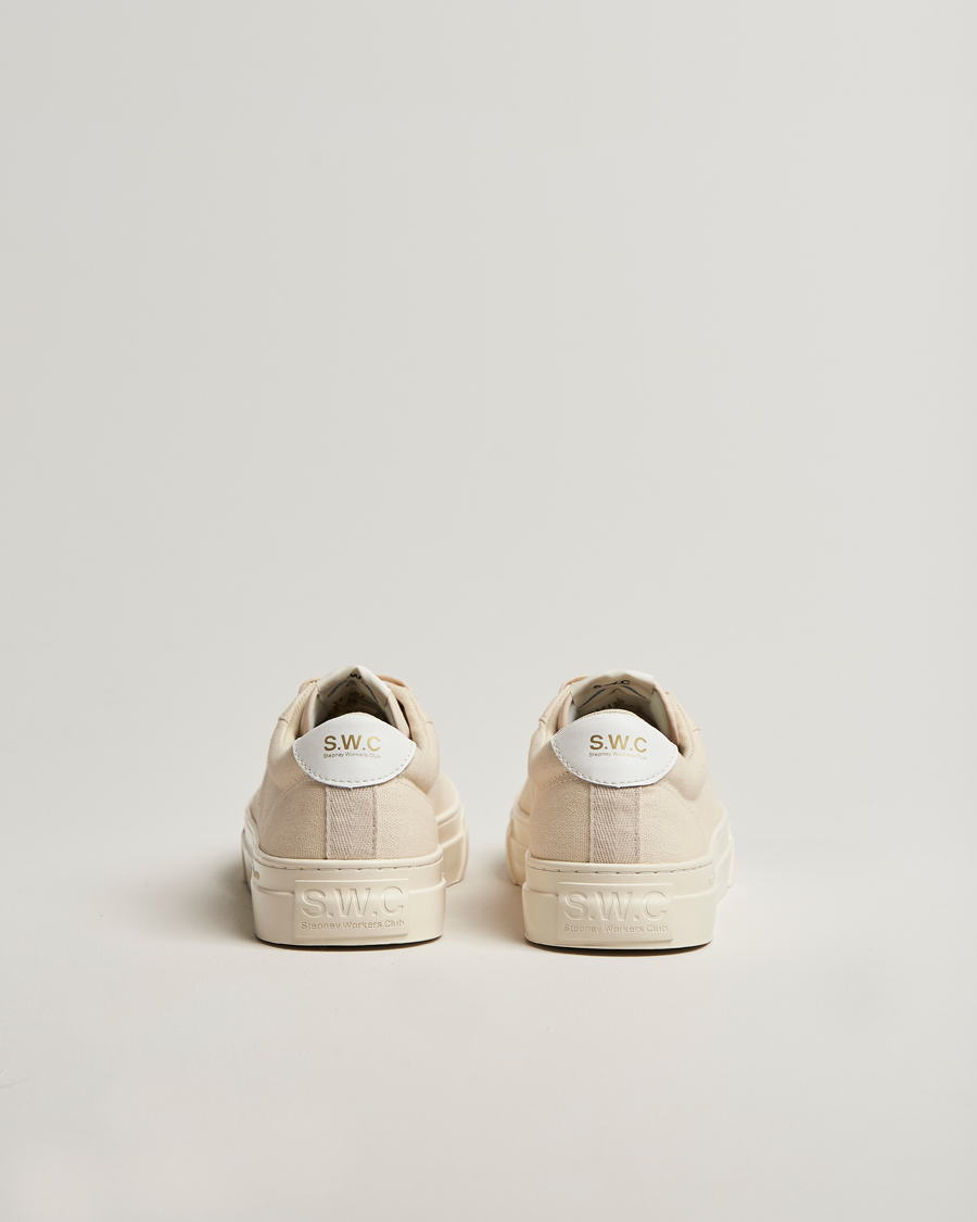Herren | Sneaker | Stepney Workers Club | Dellow 02 Cupsole Canvas Sneaker Ecru Raw