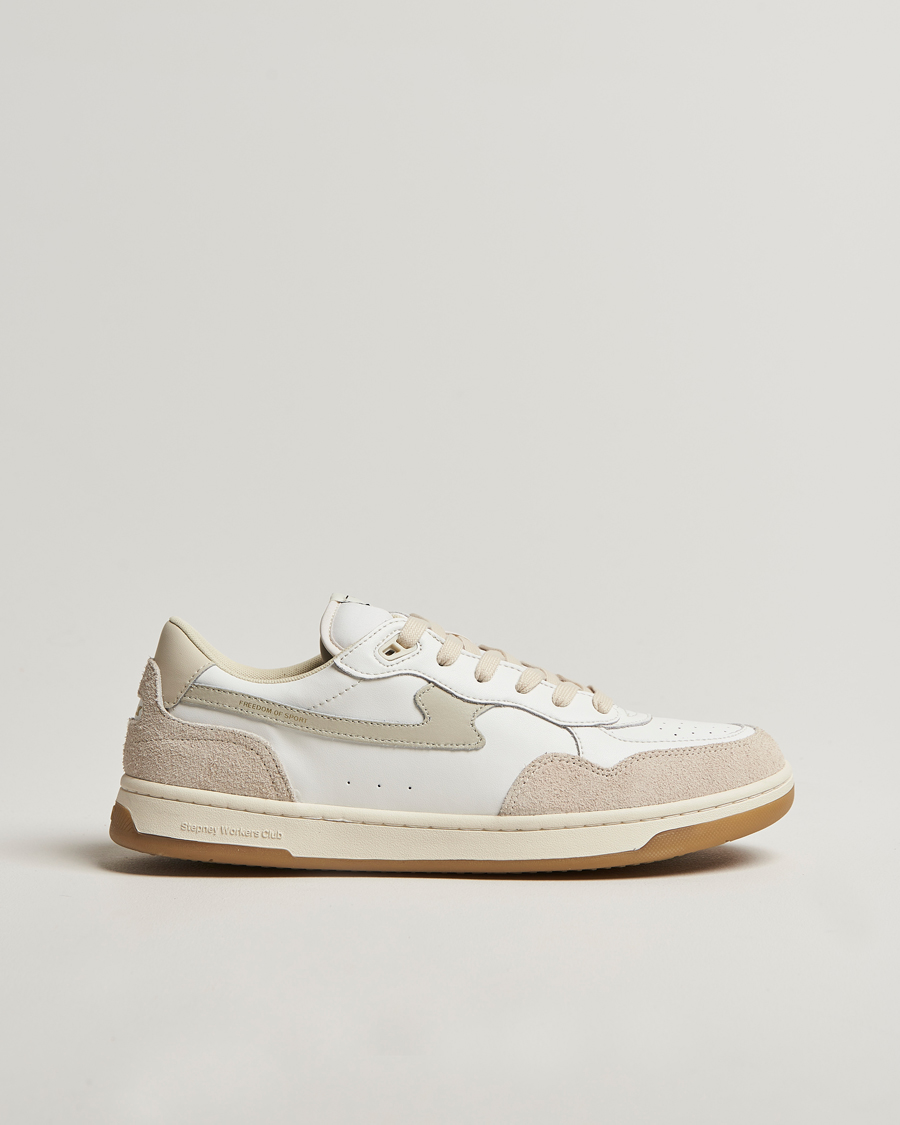 Herren | Stepney Workers Club Pro Cup 01 S-Strike Leather Sneaker Spring White | Stepney Workers Club | Pro Cup 01 S-Strike Leather Sneaker Spring White