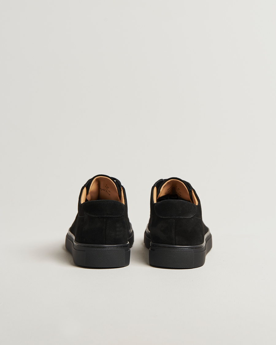 Herren | Sneaker | Myrqvist | Oaxen Monochrome II Sneaker Black Suede