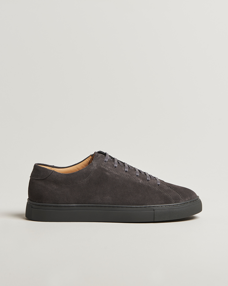 Herren | Sneaker | Myrqvist | Oaxen Monochrome II Sneaker Dark Grey Suede