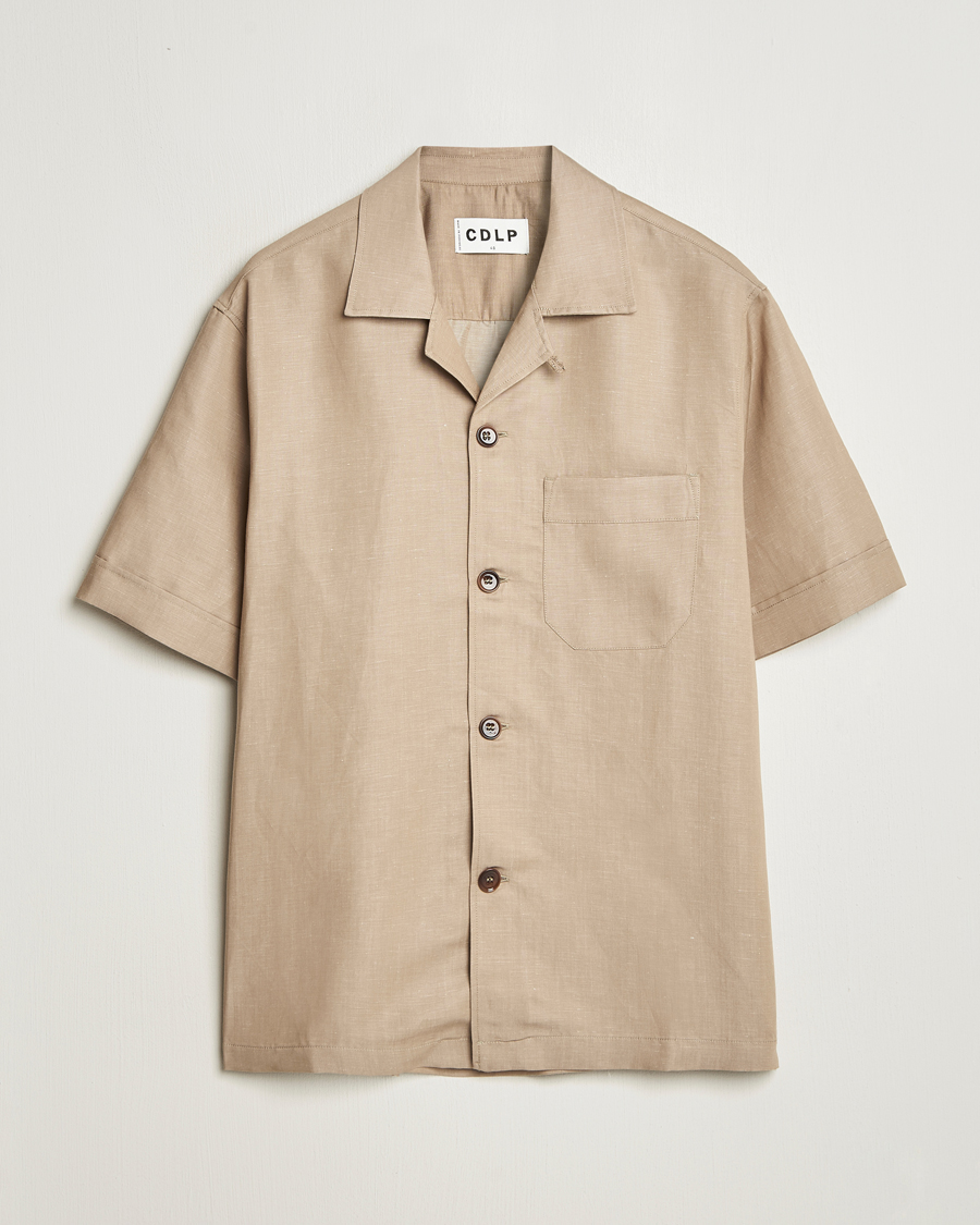 Herren | Hemden | CDLP | Camp Collar Shirt Hazel Beige