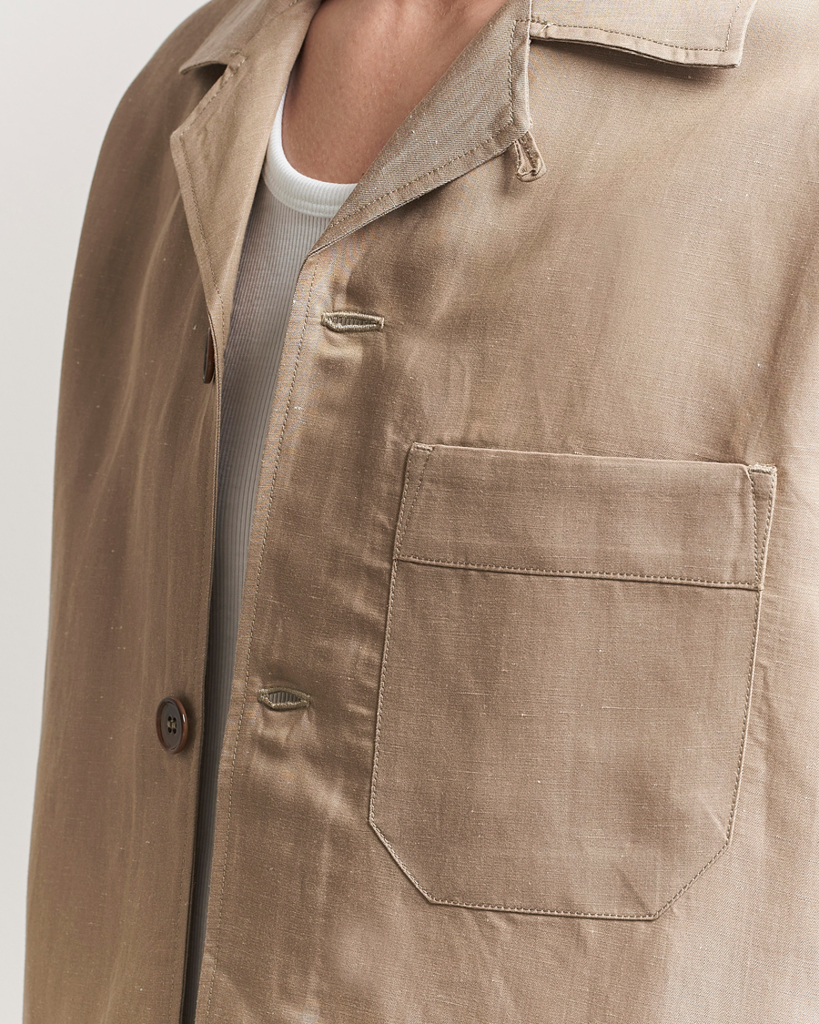 Herren | Hemden | CDLP | Camp Collar Shirt Hazel Beige