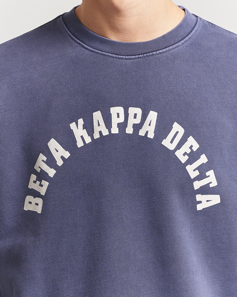 Herren | Pullover | GANT 240 Mulberry Street | Graphic Crew Neck Sweatshirt Dusty Blue Sea