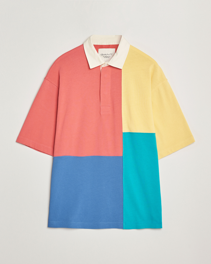 Herren | Poloshirts | GANT 240 Mulberry Street | Colorblocked Heavy Rugger Polo Multi