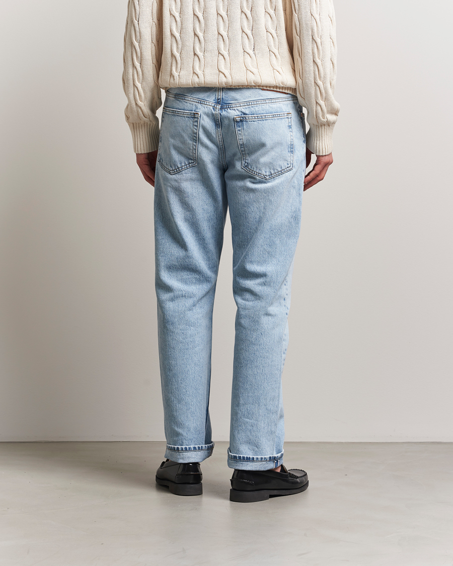 Herren | Jeans | GANT 240 Mulberry Street | Straight Fit Selvedge Jeans Light Blue Vintage