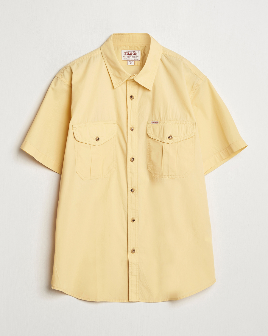 Herren | Hemden | Filson | Washed Short Sleeve Shirt Straw