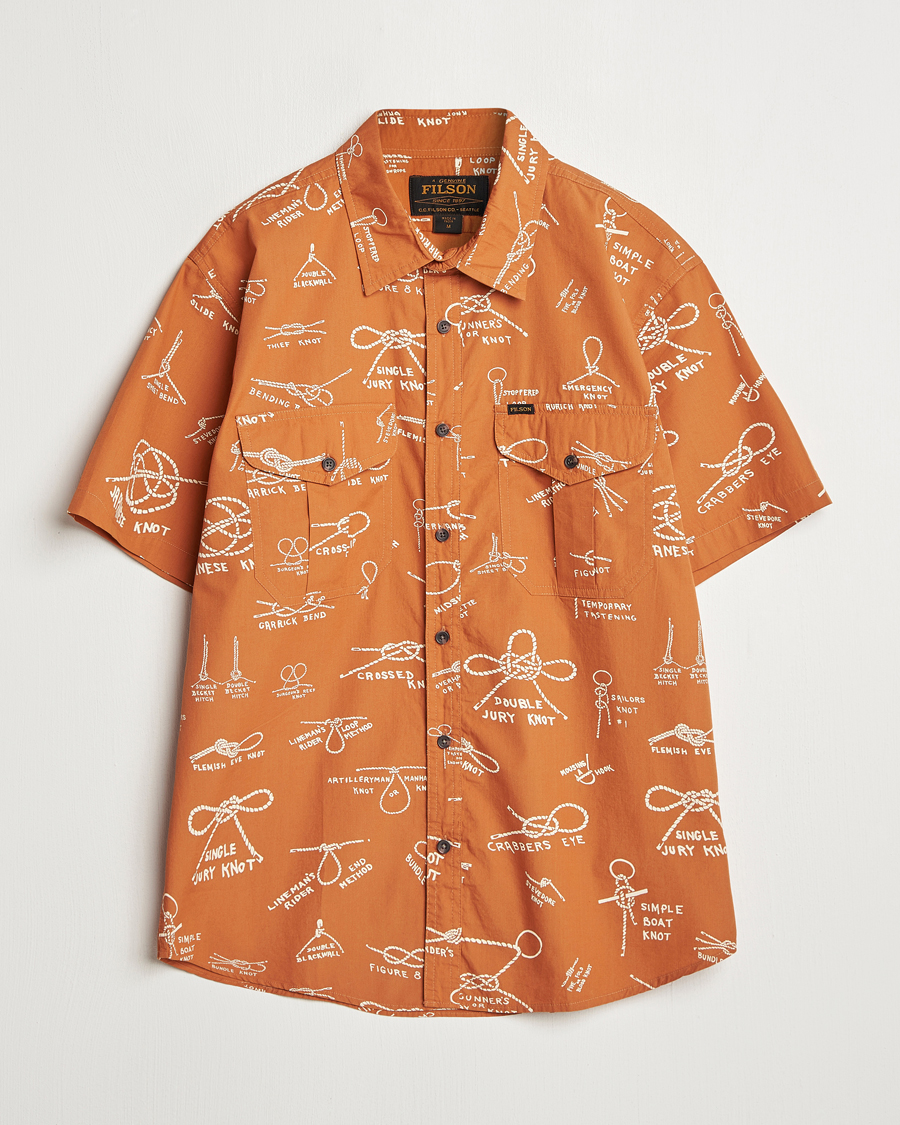 Herren | Hemden | Filson | Washed Short Sleeve Shirt Bourbon