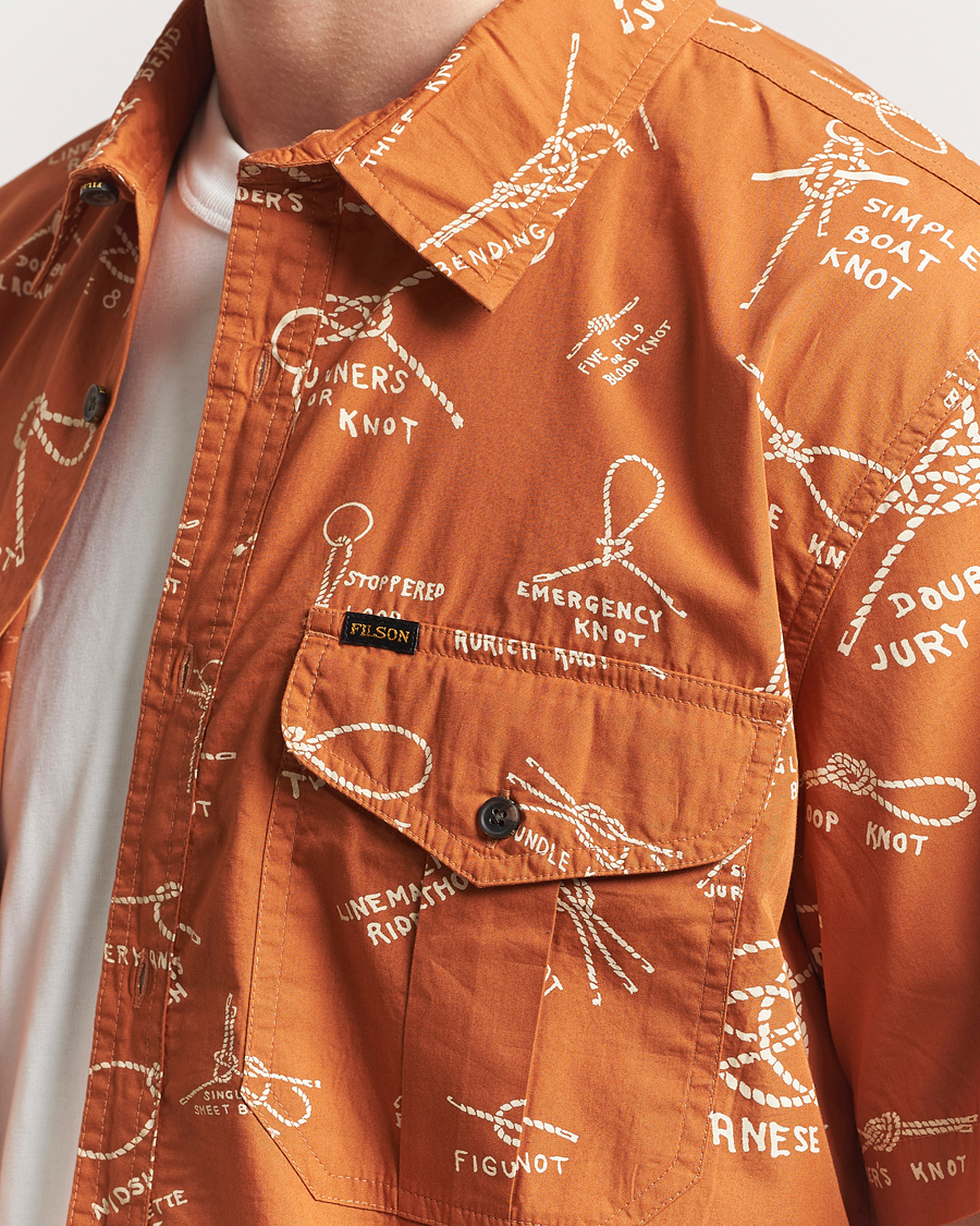 Herren | Hemden | Filson | Washed Short Sleeve Shirt Bourbon