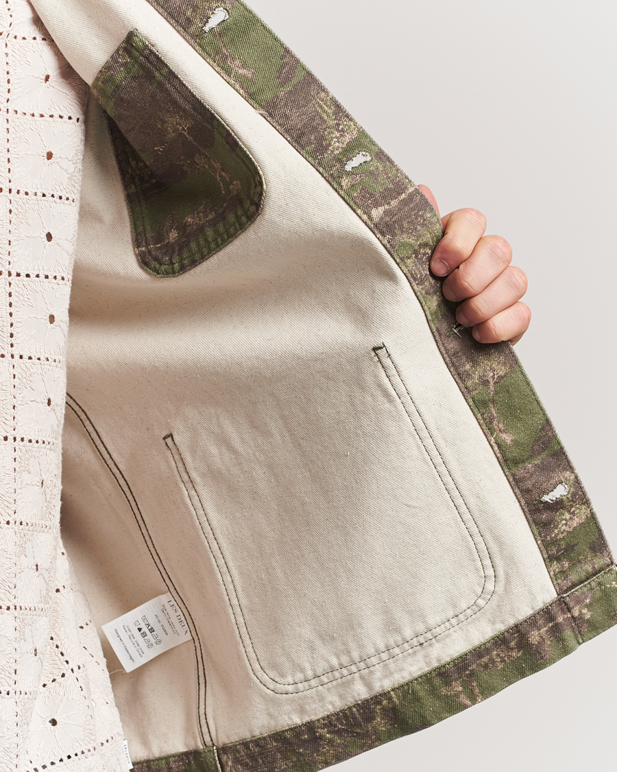 Herren | Hemden | LES DEUX | Layton AOP Denim Overshirt Camo