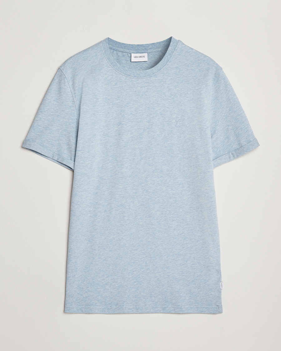 Herren | T-Shirts | LES DEUX | Nørregaard Tonal T-Shirt Xenon Blue Melange