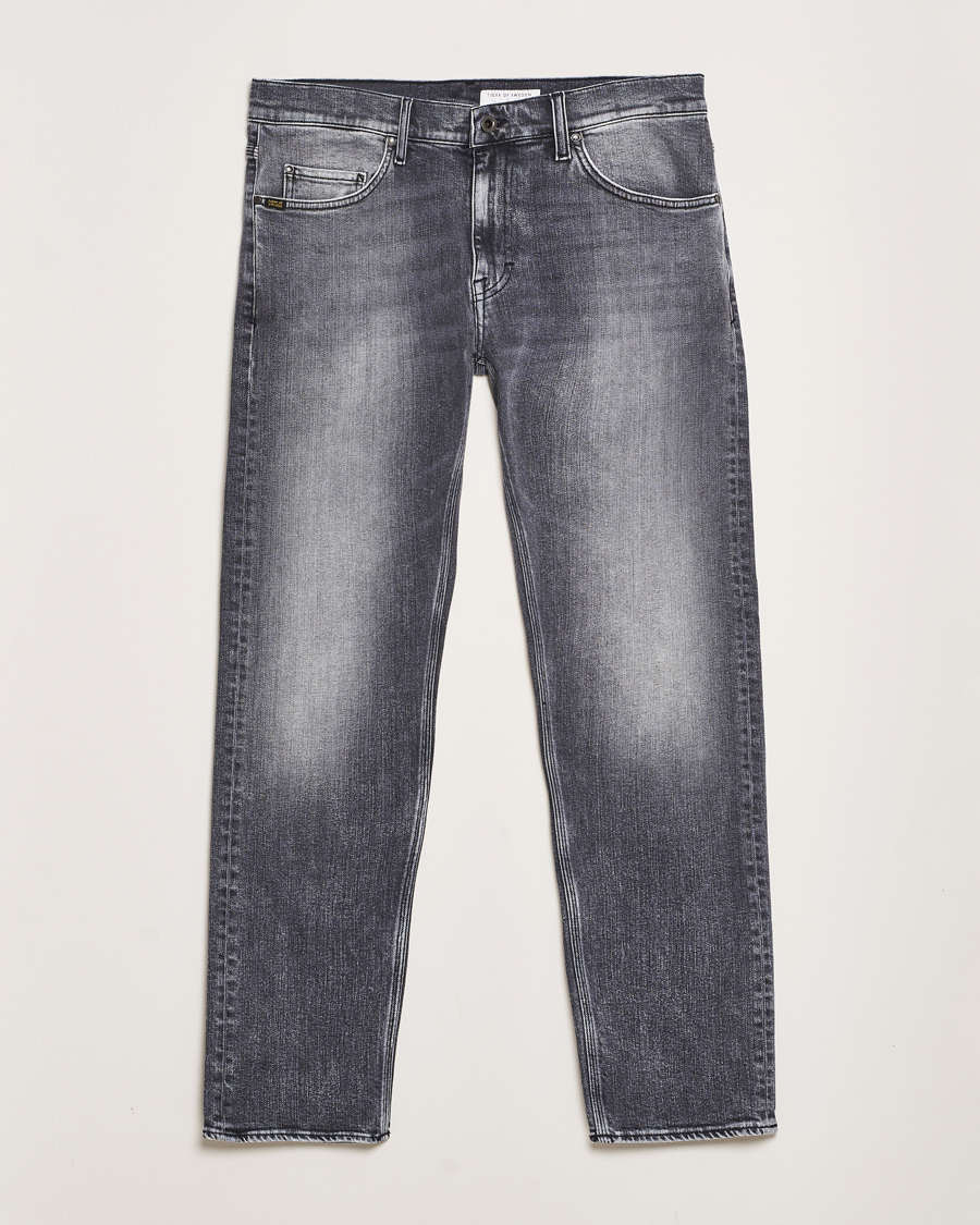 Herren | Jeans | Tiger of Sweden | Pistolero Stretch Cotton Jeans Washed Black